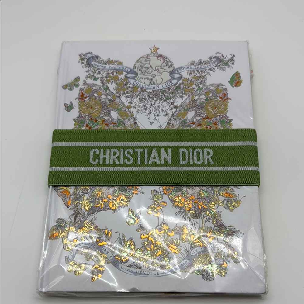 Dior White and Gold Notebook